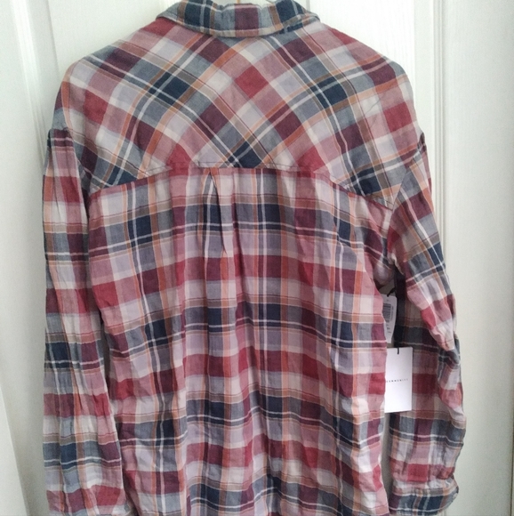 Artizia Community Veritas Carmine Plaid button Shirt top, Small, New - Picture 5 of 10